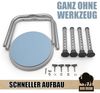 Duschhocker 360° drehbarer belastbarer Duschstuhl bis 136 kg höhenverstellbarer Duschhocker. rutschfest durch Gummifüße Bild 5
