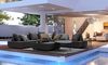 Couchtisch Leyrid aus Aluminium, modern und robust, oval, anthrazit, ideal für Outdoor Bild 2