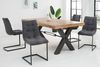 riess-ambiente Freischwinger MIAMI dunkelgrau / schwarz (Einzelartikel, 1 St), Esszimmer · Webstoff · Metall · Industrial Bild 5