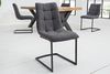 riess-ambiente Freischwinger MIAMI dunkelgrau / schwarz (Einzelartikel, 1 St), Esszimmer · Webstoff · Metall · Industrial Bild 4