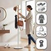 Garderobe weiss natur Massivholz Metall Bild 2