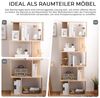 Rebecca Mobili modernes Standregal, Bücherregal aus Holz, 5 Ablagen, im modernen Stil, Beige, als Wohneinrichtung für Wohnzimmer Haus Büro – Maße: 169 x 60 x 24 cm (HxLxB) – Art. RE4788 Bild 4