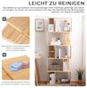 Rebecca Mobili modernes Standregal, Bücherregal aus Holz, 5 Ablagen, im modernen Stil, Beige, als Wohneinrichtung für Wohnzimmer Haus Büro – Maße: 169 x 60 x 24 cm (HxLxB) – Art. RE4788 Bild 5