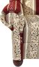 Ohrenbackensessel Kasha Bezug Chenille Buche nussbaum dunkel / rot 22279 Bild 5