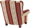 Ohrenbackensessel Kasha Bezug Chenille Buche nussbaum dunkel / rot 22279 Bild 4