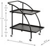 HAKU Möbel Servierwagen, Metall, schwarz, B 68 x T 42 x H 71 cm Bild 5