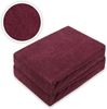 Doppelpack Frottee Spannbettlaken Premium Bordeaux 200 x 220 cm Bild 2