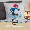 Traumschloss Bettwäsche Comfort Baumwolle, Flanell, 2 teilig, Pinguine und Eisbär im Winterland, Schneeflocken Bild 3