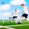 HOMCOM Fußballtor mit Netz, Erdhaken (Outdoor Torwand, 1 St, Fußball Tor für Garten), 186L x 62B x 123H cm, Weiß Bild 2