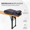 TexDeko Bankauflage Bierbankauflage (Einzeln) für Bierzeltgarnitur zum selber aufziehen, (1 St), 220x25x2cm/4cm, Top Qualität Bild 3