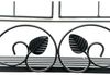 DanDiBo Kräuterregal Outdoor Balkon Wand Wandregal Wetterfest Schwarz Metall 50 cm Hängend Balkonregal Gewürzregal Pflazenregal Wandkorb Bild 4