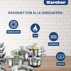 Karcher Topf-Set Kochtopfset Jasmin, Edelstahl (20-tlg), inkl. Glasdeckel und Edelstahl Schüssel Set, Induktion Bild 5