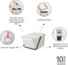 Brabantia 'Sort & Go' Abfallbehälter, Kunststoff, Light Grey, 20 Liter Bild 2