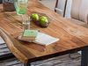 SAM Baumkantentisch 180x90 cm Quarto, Akazienholz massiv + nussbaumfarben lackiert, Esstisch mit schwarz lackiertem U-Gestell, Esszimmertisch/Holztisch im Industrial-Design, Tischplatte 26 mm Bild 5