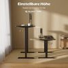 JUMMICO Schreibtischgestell höhenverstellbar mit 2 Motoren, 3-Fach mit USB-A Anschlüssen & smartem Memory-Bedienpanel, Schwarz Bild 3