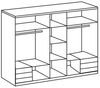 Falt-/Drehtürenschrank Everly Kleiderschrank Ausführung weiß Bild 5
