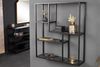 riess-ambiente Wandregal SLIM LINE 95cm graphit / schwarz, Einzelartikel 1-tlg, Wohnzimmer · Design · Metall · eckig · 5 Fächer · Industrial Bild 2