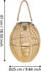 Eglo 48979 LED Solarleuchte/Tischleuchte Z_SOLAR Kunststoff, Stahl braun 2X0,2W H:45cm Ø26cm 3000K mit Schalter ein/aus Bild 3