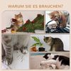 PawHut Katzen-Kletterwand 3-teilig Katzenmöbel mit Kratzbrett, Sprungplatten, Kratzstamm, für Katzen bis 5 kg, Sisal, Beige Bild 5