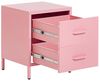 Nachttisch rosa 2 Schubladen MALAVI Bild 4
