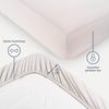 Blumtal® Spannbettlaken 180x200 cm 2er Set aus Microfaser - Oekotex zertifiziertes Bettlaken 180x200 - Leintuch 180x200 / Spannbettuch 180x200 cm - Spannleintuch 180x200 cm - Spannleintuch - Elfenbein Bild 3