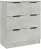 3-tlg. Sideboard, Holzwerkstoff Betongrau Bild 4