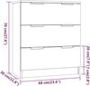 3-tlg. Sideboard, Holzwerkstoff Betongrau Bild 3