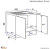 Flex-Well Spülenschrank Antigua (B x H x T) 100 x 86 x 60 cm, inkl. Einbauspüle Bild 5