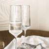 Sendez Sektglas 4er Set 250 ml geriffelt Prosecco Champagner Sektgläser Gläser, 4-tlg, Glas Bild 3
