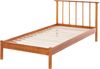 Holzbett hellbraun Lattenrost 90x200 cm BARRET Bild 5