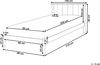 Holzbett hellbraun Lattenrost 90x200 cm BARRET Bild 3