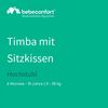 Bebeconfort Timba mit Kissen, Holzhochstuhl, Höhenverstellbar, ab einem Alter von 6 Monaten bis 10 Jahren, bis 30 kg, Warm Grey, mit abnehmbarem 3-Punkt-Sicherheitsgurt Bild 2