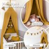 lilimaus Betthimmel Hochwertiger Baldachin Betthimmel Kinderzimmer, Gold Applikation, Stilvoller Baldachin für Baby- und Kinderzimmer Bild 3