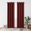 Deconovo Vorhang Blickdicht Verdunkelungsvorhang Kälteschutzvorhang Blickdicht, 229x117 cm(HöhexBreite), Rot, 2er Set Bild 3