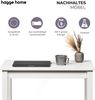 hagge home Skandinavisch Holz Esstisch Schreibtisch Küchentisch Computertisch PC Tisch Konsolentisch Homeoffice Esszimmertisch Wohnzimmertisch Arbeitszimmertisch (38x75 cm, Weiss) Bild 5