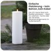 LED-Kerze ,Flamme Rak, outdoor, weiß, Dämmerungssensor, 32cm Bild 5