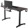 sogesfurniture Gaming Tisch 140cm Gaming Schreibtisch, Gamer Computertisch PC Tisch mit Großer Mausunterlage, Getränkehalter, Kopfhörerhaken, ST-Eagle-1400BK-BH Bild 5