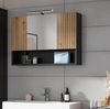 Badezimmer Spiegelschrank Livia in Eiche und grau 80 x 55 cm Bild 5