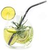 Riedel O 5515/67 Gin Tonic Optical Gläser Set 4 Stück + Gratis 4er Set EKM Living Edelstahl Strohhalme Schwarz gebogen Bild 3