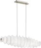 Eglo 91941 Pendelleuchte TONNARA nickel-matt weiß L:78cm B:15cm H:130cm Bild 1