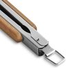 BURNHARD® Lange Edelstahl Grillzange (45 cm) Akazien-Holzgriff, Grill-Zubehör, Aufhänge-Ösen - Silber - #941051 Bild 4