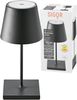 Sigor NUINDIE 250mm Akku-Tischleuchte nachtschwarz rund Bild 1
