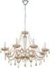 Eglo 39093 Kronleuchter BASILANO Glas cognac E14 8X40W H:130cm Ø820cm dimmbar Bild 1