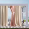 ROOM99 Outdoorvorhäng mit Schlaufen Garden Line 155x270 cm Breite x Höhe Outdoor Vorhang wetterfest Wasserdicht Sichtschutz Sonnenschutz Gardinen Garten Winddicht Dunkelgrau, 1 Stück Bild 4