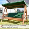 Hecht Hollywoodschaukel Baharu Lux, 4-Sitzer, Sonnendach und Polster, Merantiholz, 300kg, 235x120x178cm (B x T x H) Bild 5