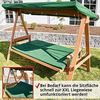 Hecht Hollywoodschaukel Baharu Lux, 4-Sitzer, Sonnendach und Polster, Merantiholz, 300kg, 235x120x178cm (B x T x H) Bild 3