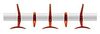 Kartell Hanger Wall, 60 cm, Orange Rot Bild 2