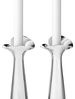 Georg Jensen Kerzenhalter 2-er Set Botanica Edelstahl Bild 2