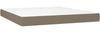 vidaXL Boxspringbett mit Matratze Taupe 160x200 cm Stoff 3132165 Bild 5