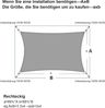SUNNY GUARD Sonnensegel Wasserdicht 4x5 m Rechteckig Sonnenschutz Wetterschutz Segel Baldachin UV Schutz für Balkon Terrasse Garten, Creme Bild 5